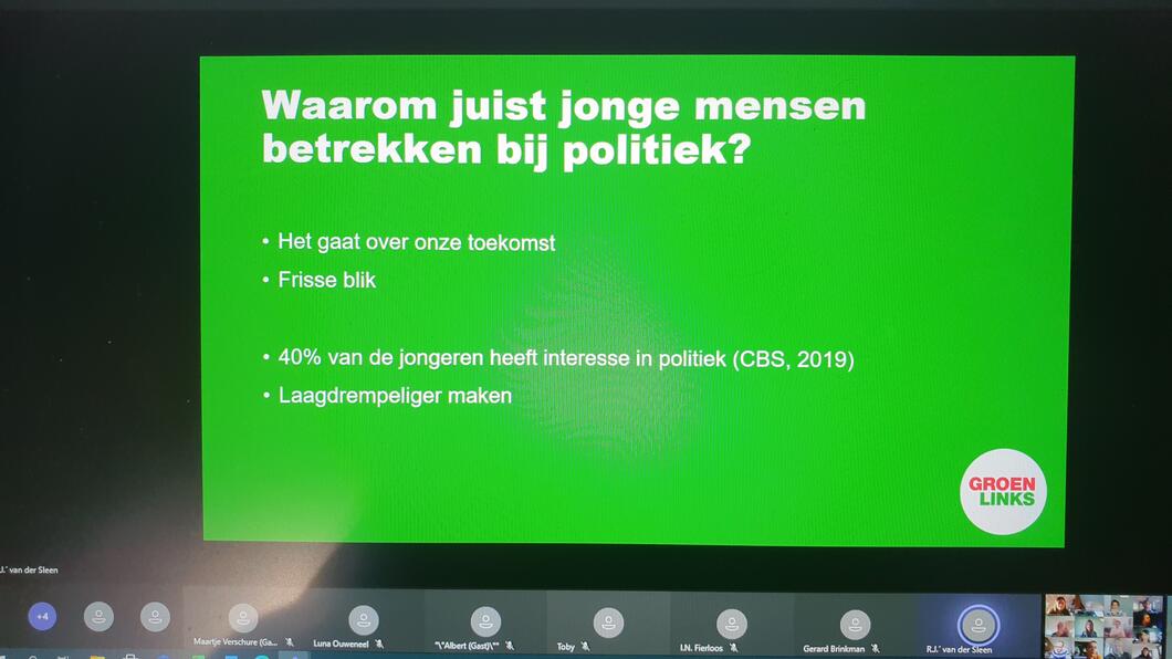 jongeren en groenlinks politiek