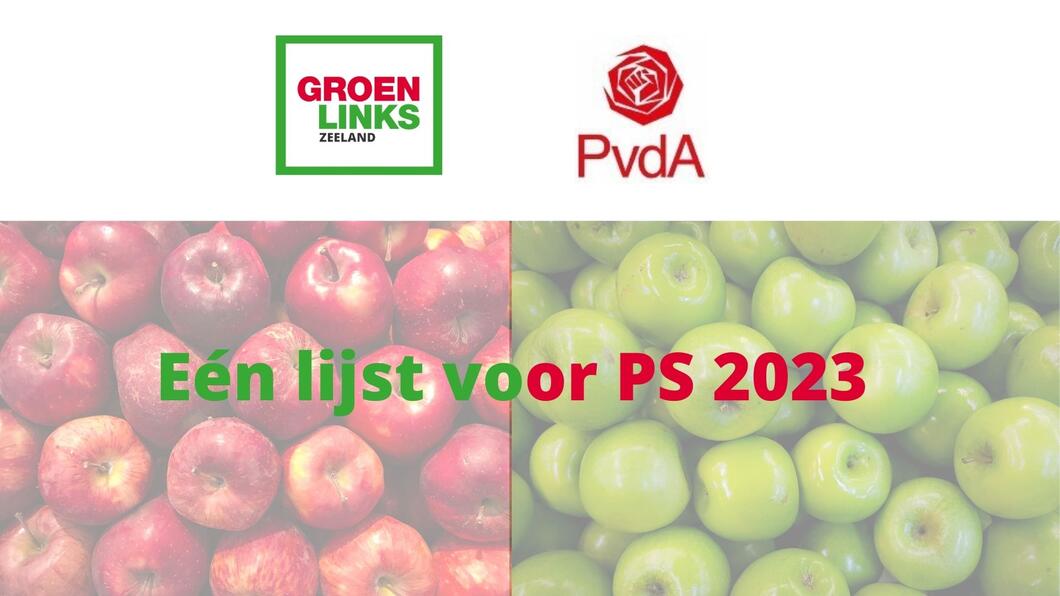 een lijst groenlinks pvda PS 2023