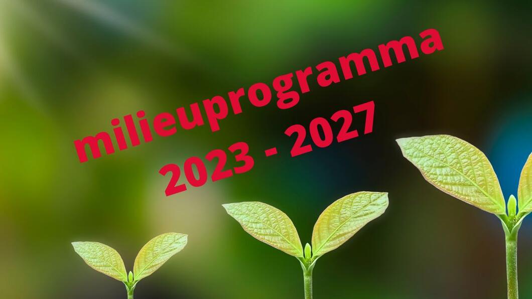 milieuprogramma 2023 2027