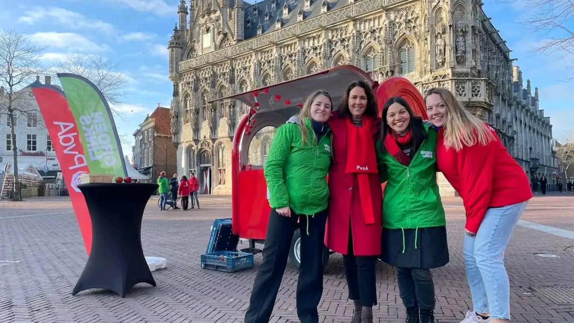 campagne Middelburg groen en rood 