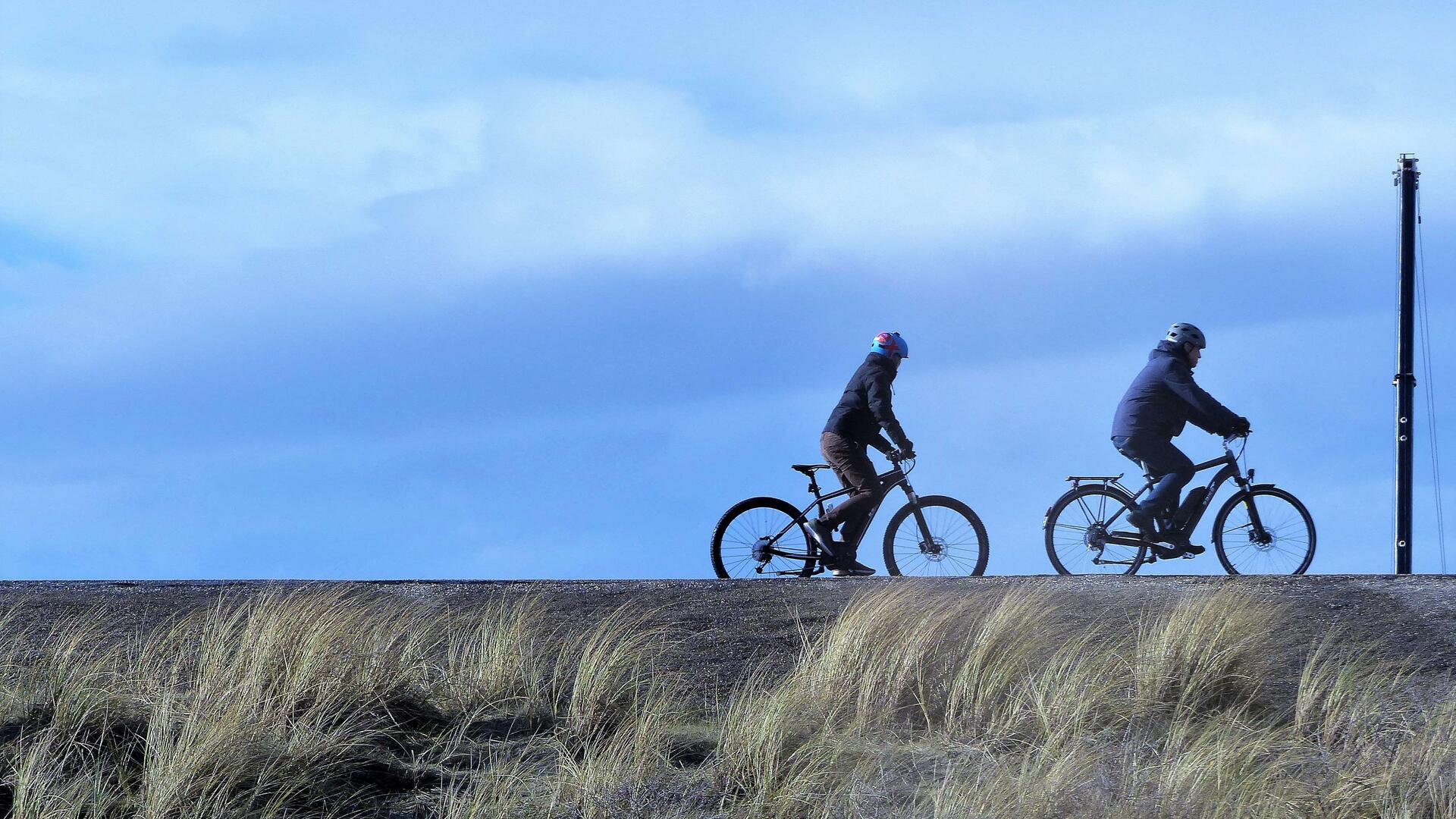 manifest gezond leven fietsen op dijk 