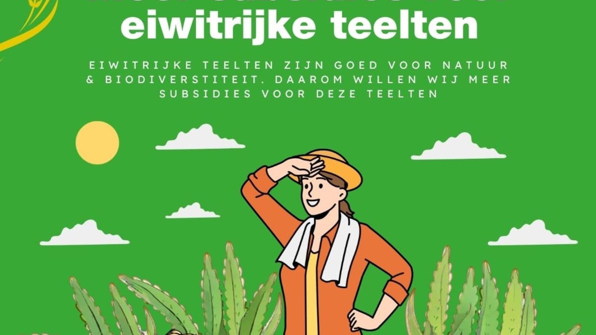 eiwitrijke teelten subsidie verdubbelen+