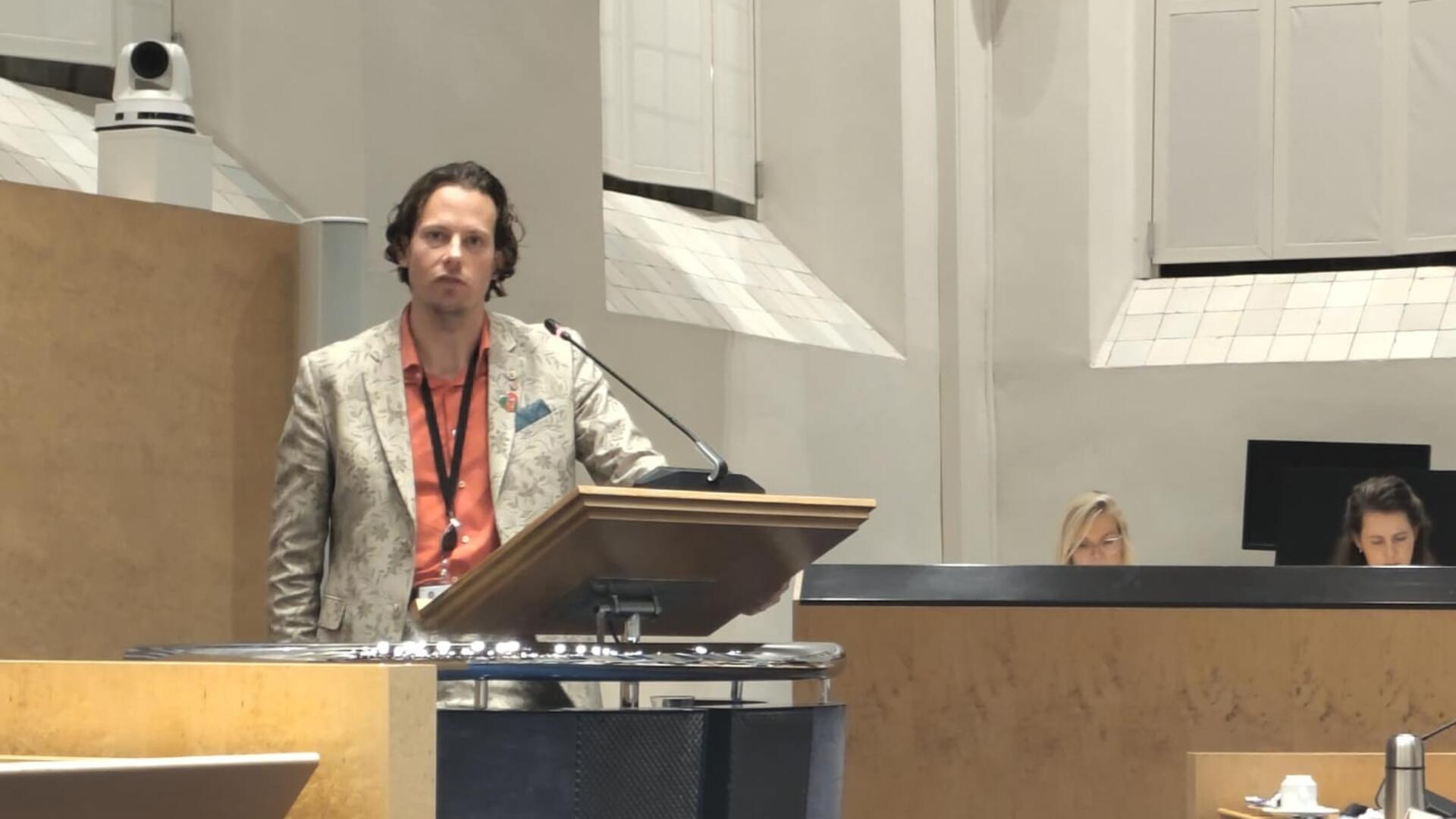 Ralph van Hertum Deltaweg betoog 12 december 2025