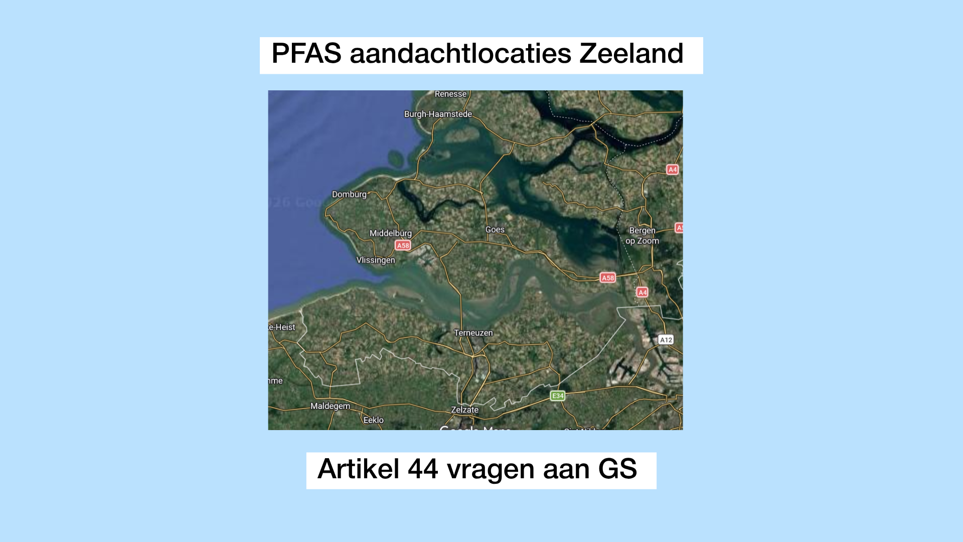 PFAS aandachtlocaties Zeeland